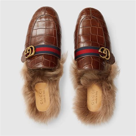 gucci shoes with lips slippers|gucci crocodile slippers.